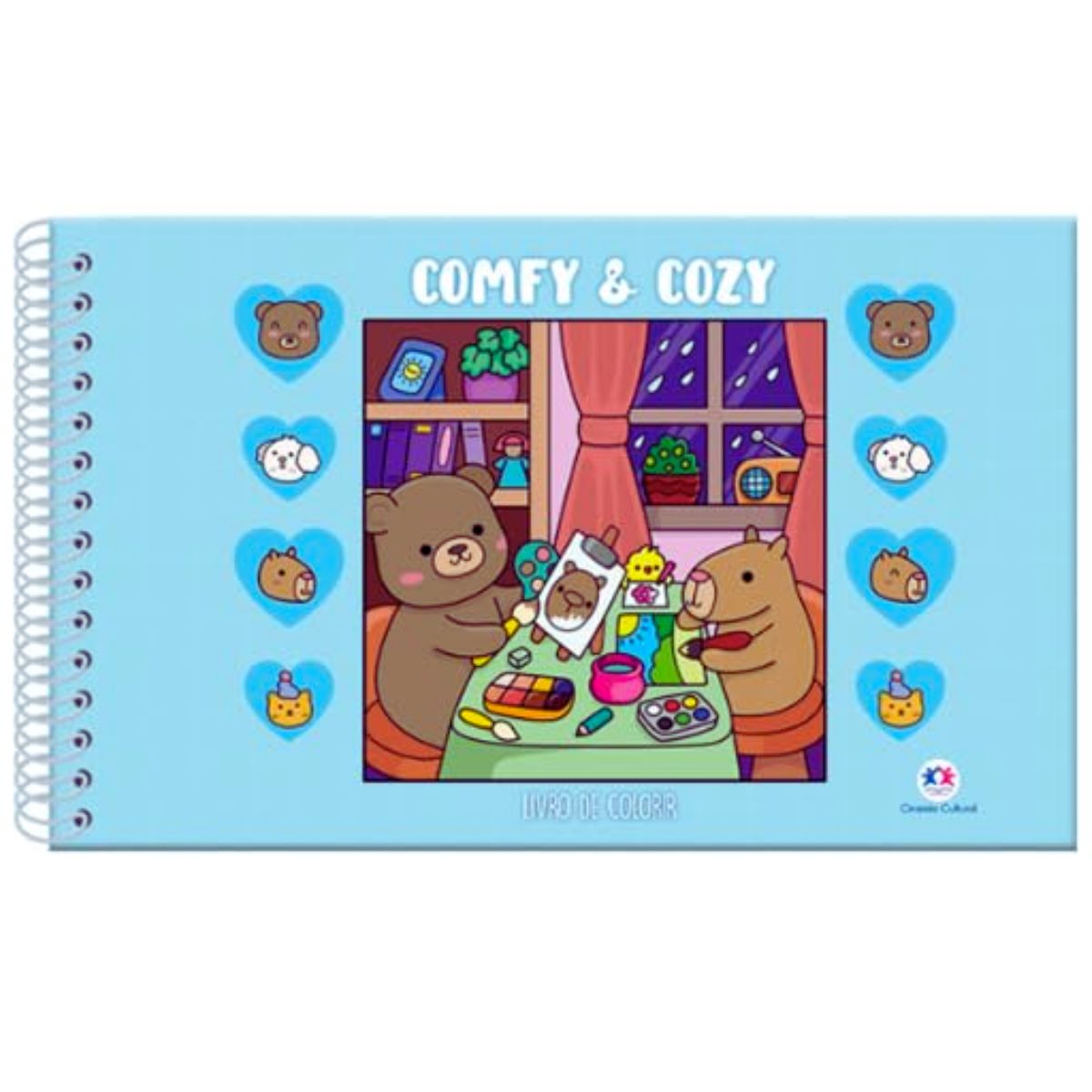 Livro Comfy & Cozy Blue Bobbie Goods - Para Colorir / Relaxar / Atividades - Ciranda Cultural Livro Comfy & Cozy Blue Bobbie Goods - Para Colorir / Relaxar / Atividades - Ciranda Cultural